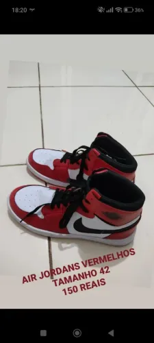AIR JORDAN VERMELHO 
