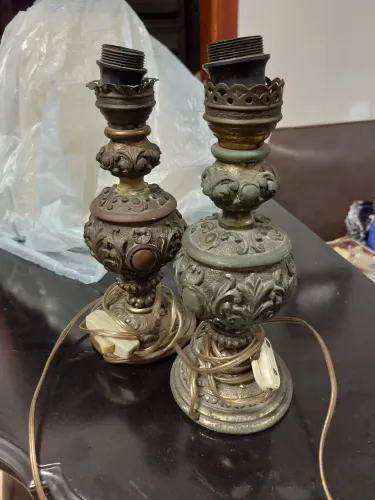Par de Abajures Antigos