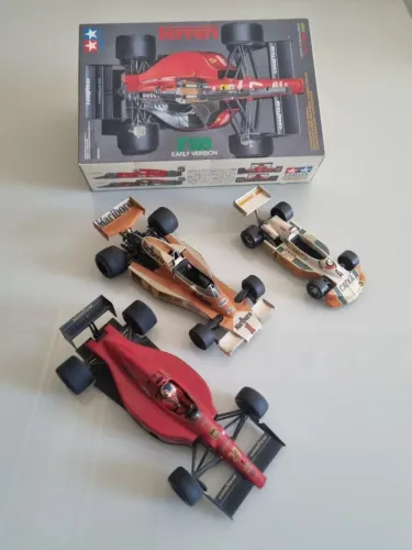 Kit 3 Miniaturas Fórmula 1 Tamiya - De Colecionador + Caixa