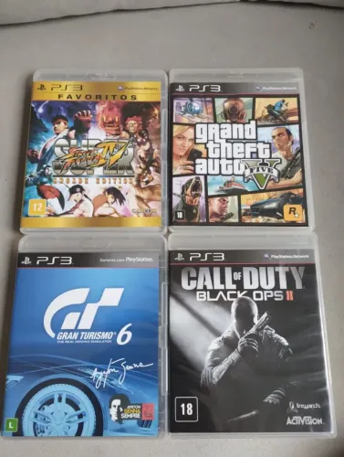 4 jogos ps3 em ótimo estado
