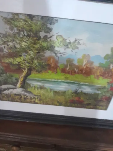 Quadro pintura a óleo assinado Cláudio Arena