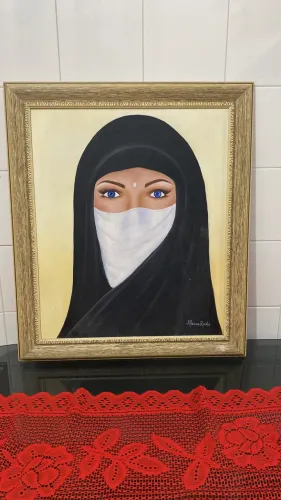 Quadro decorativo Cigana Esmeralda - Arte clássica 70x60 