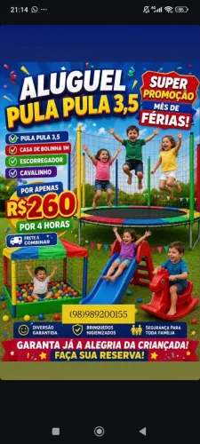 Aluguel de Brinquedos na Promoção 