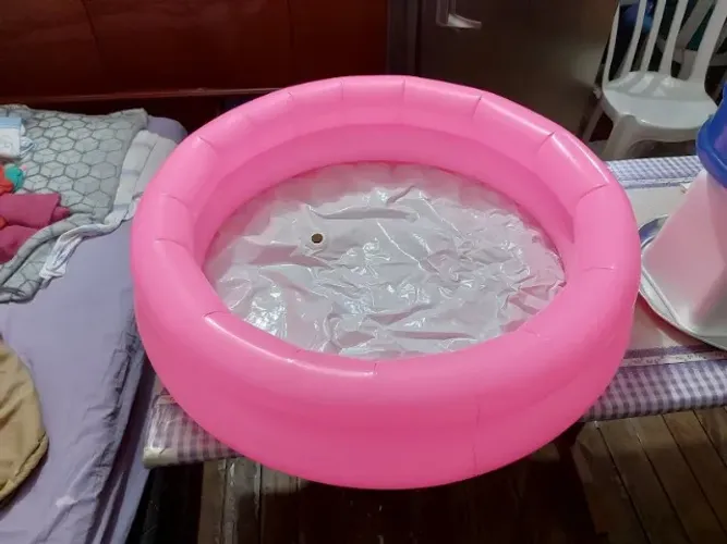 piscina infantil rosa