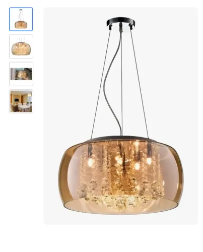Pendente Cristal Bella Soho Cromado