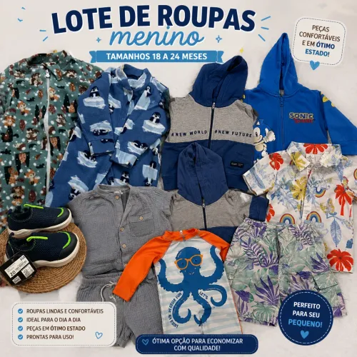 Lote de roupa meninos