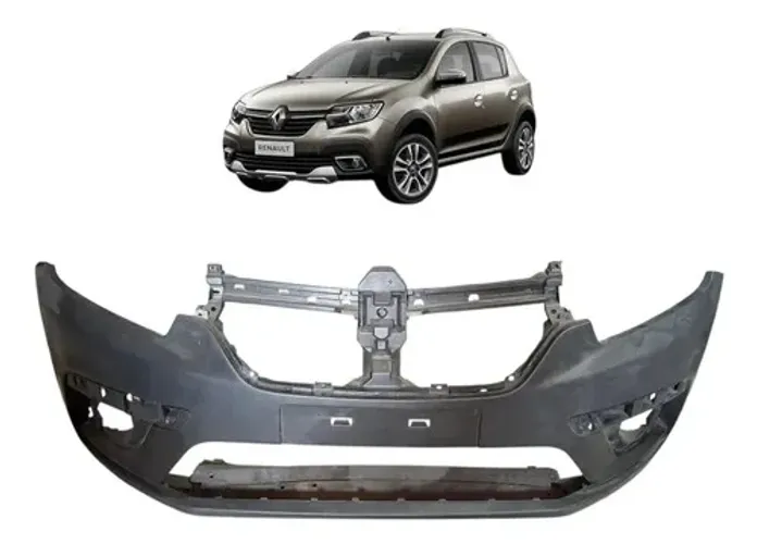 Parachoque Dianteiro Sandero Stepway 2020 2021 2022 2023  Preto