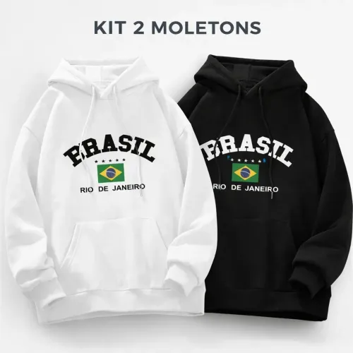Kit Moleton Brasil casaco Unissex