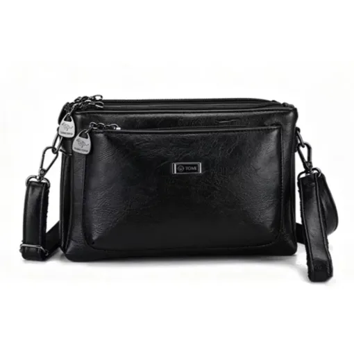 Bolsa feminina com divisórias 