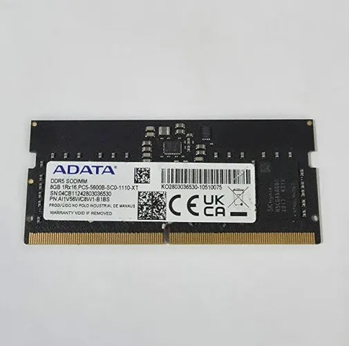 Memória Sodimm 8gb DDR5 5600mhz Adata - Para Notebook