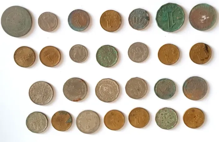 Moedas Antigas diversos anos