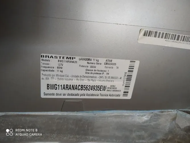 MÁQUINA BRASTEMP PARA RETIRAR PEÇAS