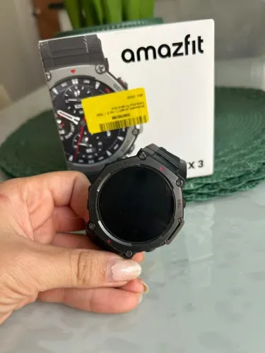 Smartwatch Amazfit T-rex 3 - 2024 Caixa Onyx Pulseira Onyx