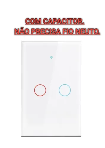 3 INTERRUPTORES INTELIGENTES WIFI TOUCH-SCREEN. NÃO PRECISA FIO NEUTRO.