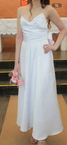 Vestido branco midi 