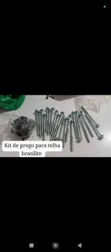 Kit Ferragens: Pregos p/ Telha Brasilit (Com Vedação) + Parafusos Diversos