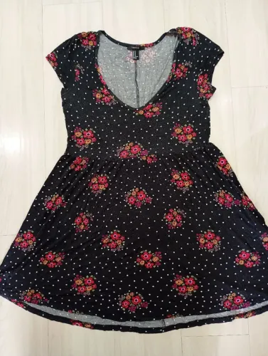 Vestido Florido, Forever21, tamanho M