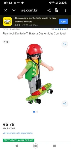 Playmobil skatista serie 7 original