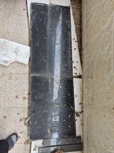 Balcão de pia cozinha em mármore preto