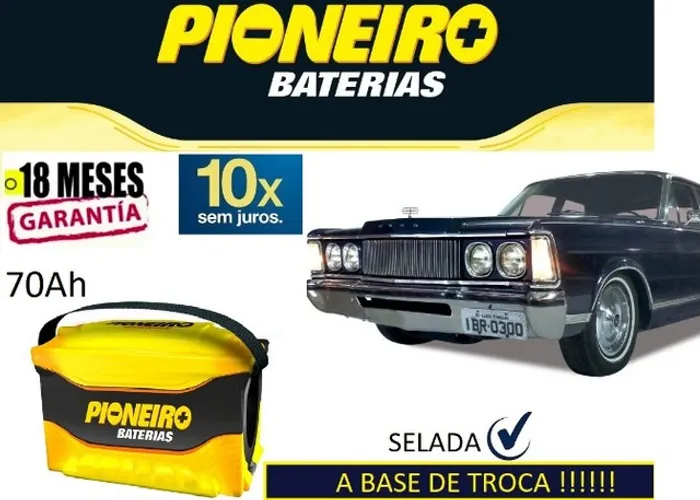 Bateria Pioneiro Ford Landau 70Ah 12v