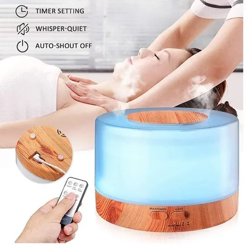 Umidificador Difusor Aromático Elétrico Ultrassônico Muda de Cor Temporizado