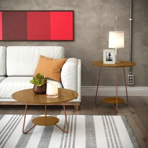 Lindo Conjunto de Mesas Decorativas Centro + Lateral !! Frete e Montagem Grátis !!