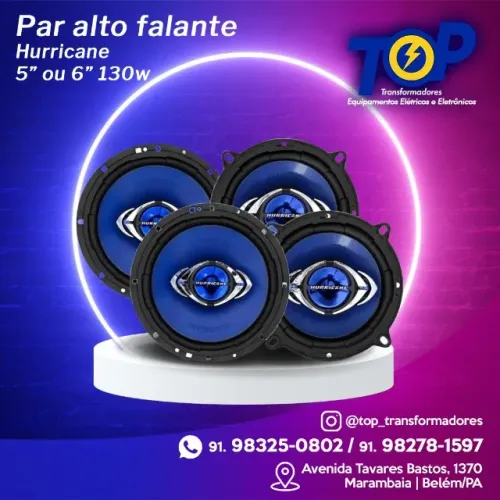Alto falante 6' hurricane 130rms (par)