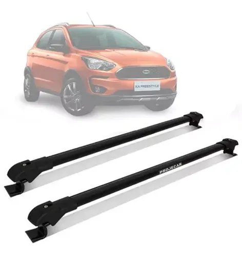Rack Travessa de Teto Ford Ka 2020 - Slim Preto - Projecar