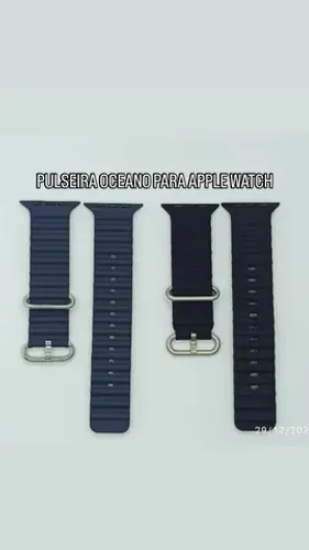 Pulseira oceano para relógio smartwatch Apple Watch Iwo W8 Ultra etc 