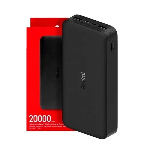 Carregador Portátil 20000mah Xiaomi Mi Power Bank 18w 3 a 5 Cargas