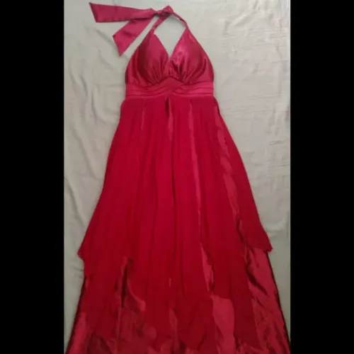 Vestido de Festas, Vermelho, Tamanho P