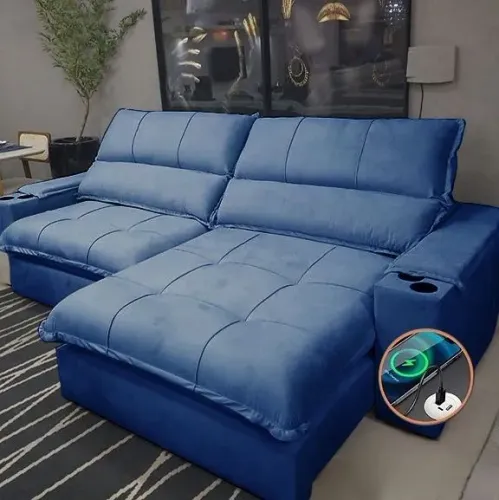 Sofá Retrátil e Reclinável Zeus/Afrodite 2,30 m tt2511m