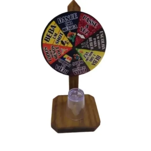 Jogo de shot roleta de bebidas drink