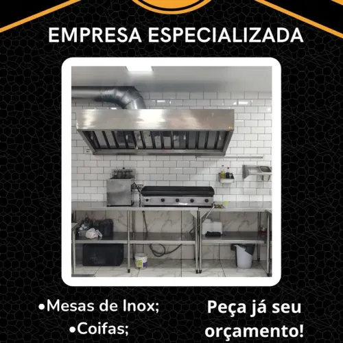 Balção de inox ,pia de inox ,coifa industrial de inox prateleira inox