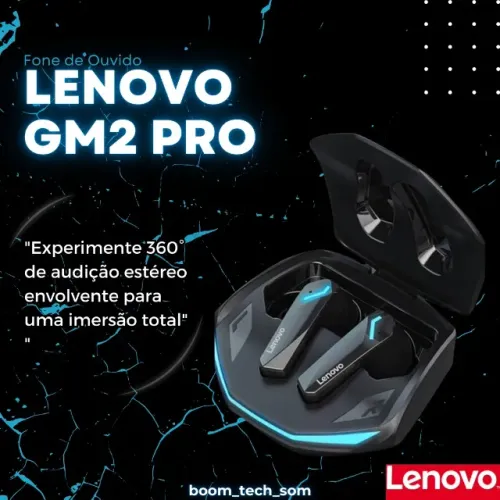 Fone Sem Fio Lenovo GM2 Pro Bluetooth | Garantia | Modo Gamer | Pronta Entrega