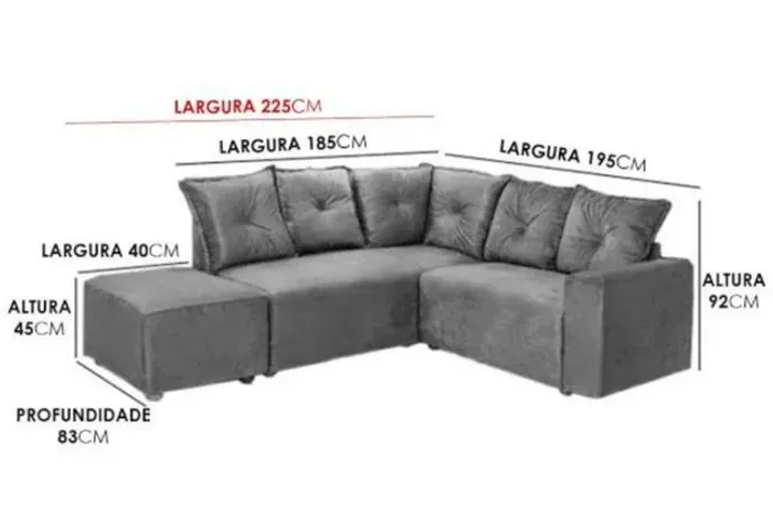 Sofá canto promoção