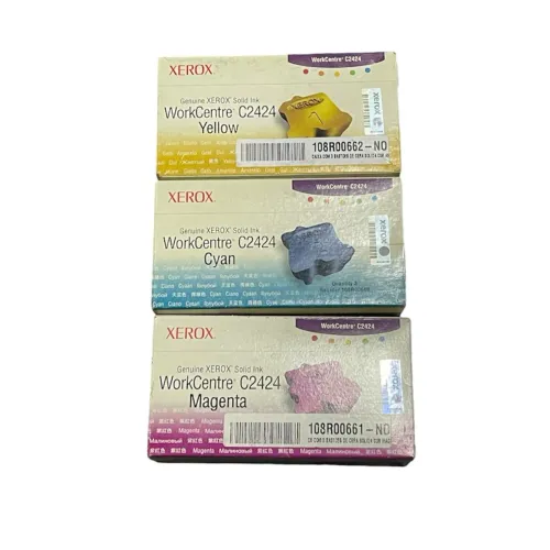 Kit 3 cara xerox Workcentre c2424 original magenta cyan amarelo  