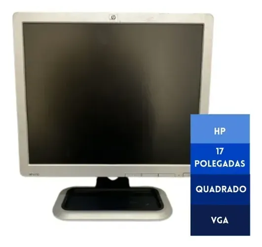 Monitor Hp 17 Polegadas Modelo HP L17103 Seminovo - 90 Dias De Garantia