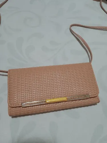 Bolsa carteira rosa claro