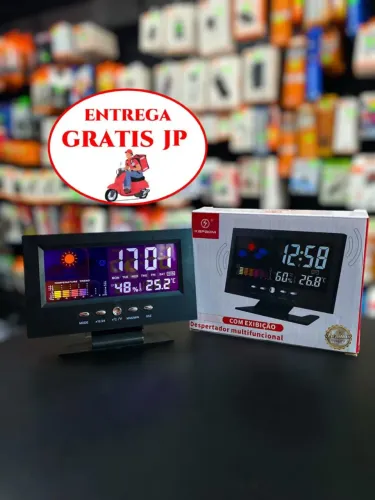 RELÓGIO DESPERTADOR DIGITAL MULTIFUNCIONAL KAPBOM KA-6376