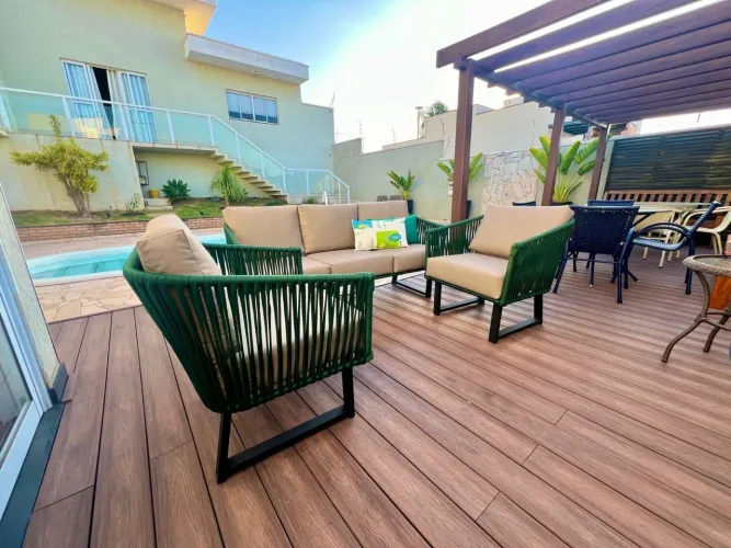 Conjunto de Sofá e Poltrona em tricô nautico Novo!
