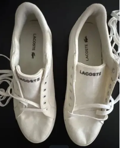Tênis Lacoste original de lona T 41