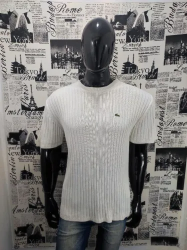 Camisa Lacoste Linho Tam 5 Cód 4484 Usado/Original 
