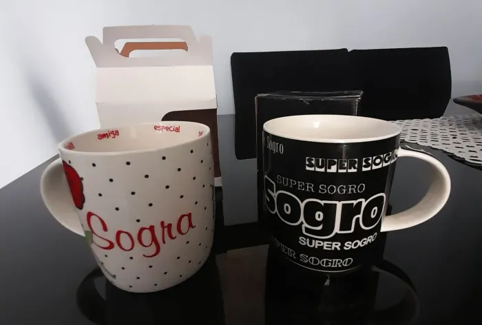 Jogo de Canecas Sogro e Sogra