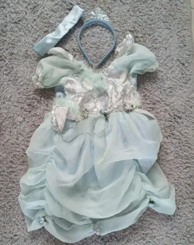 Fantasia de princesa azul - Perfeita para festas!