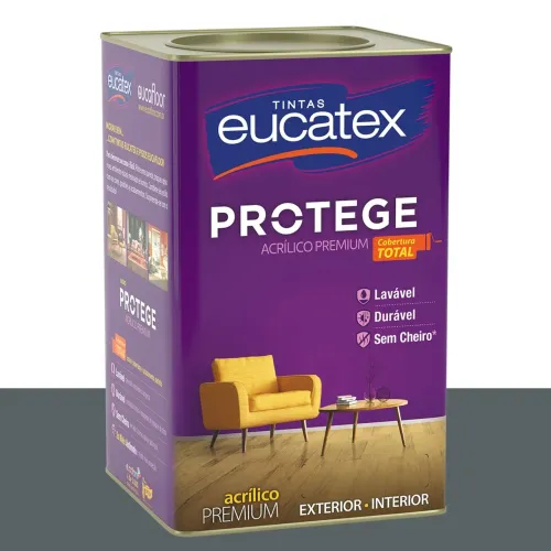 Tinta Acrílica Acetinada Eucatex Malha de Aço 16 L
