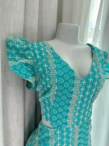 Vestido azul em Laise novo!