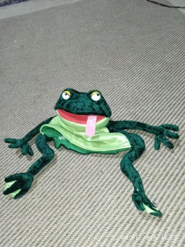 Chapéu Pelúcia de Sapo Divertido