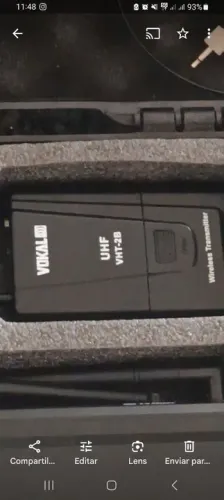 Microfone labial, sem fio Vokal VHT-2B UHF