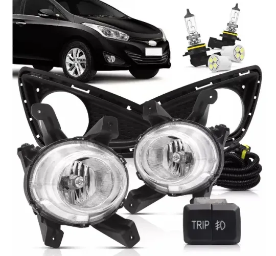Kit Farol Milha Hb20 2012 2013 2014 2015 +4 Brindes